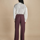 CLIFF pantalone con coulisse tela lana 5EVA01-V04013 BORDEAUX vanessa bruno 