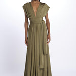 ALLUIM DRESS abito lungo ALLIUM OLIVE nash 