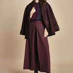 pantalone con sfondo piega BY_1779P BURGUNDI bodice 