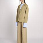 Giacca in canvas con tasche toppa CAMILLE MJD522_ATEX46 NUT jejia 