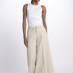 Pantalone GRACE taschina misto lino zampa GRACE TMLS06 182 ps don't forget me 