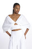 NIKA top with puff sleeve and hole