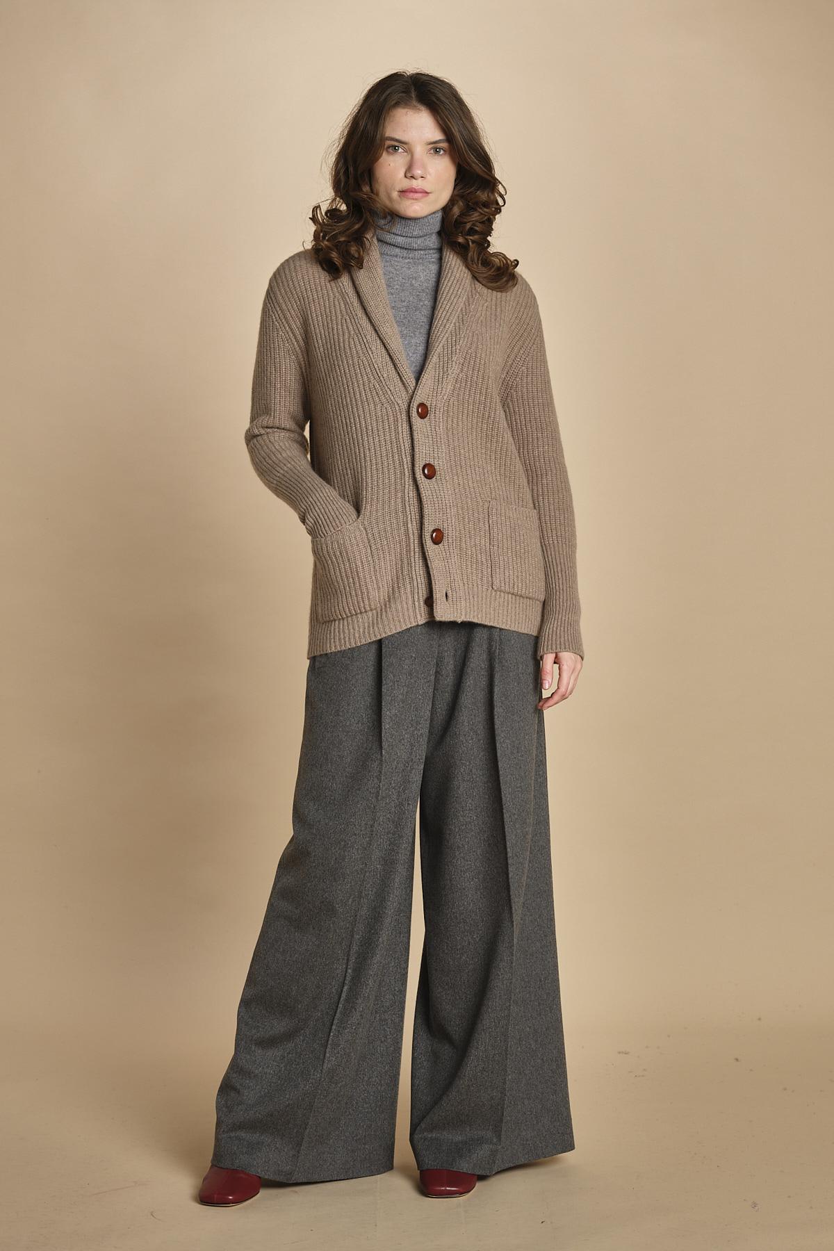 cardigan collo a scialle D251016S 4429 CUMINO milaura 