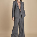 pantalone con pinces tela lana ADELFI 2525136072600 GRIGIO weekend maxmara 