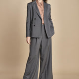 pantalone con pinces tela lana ADELFI 2525136072600 GRIGIO weekend maxmara 