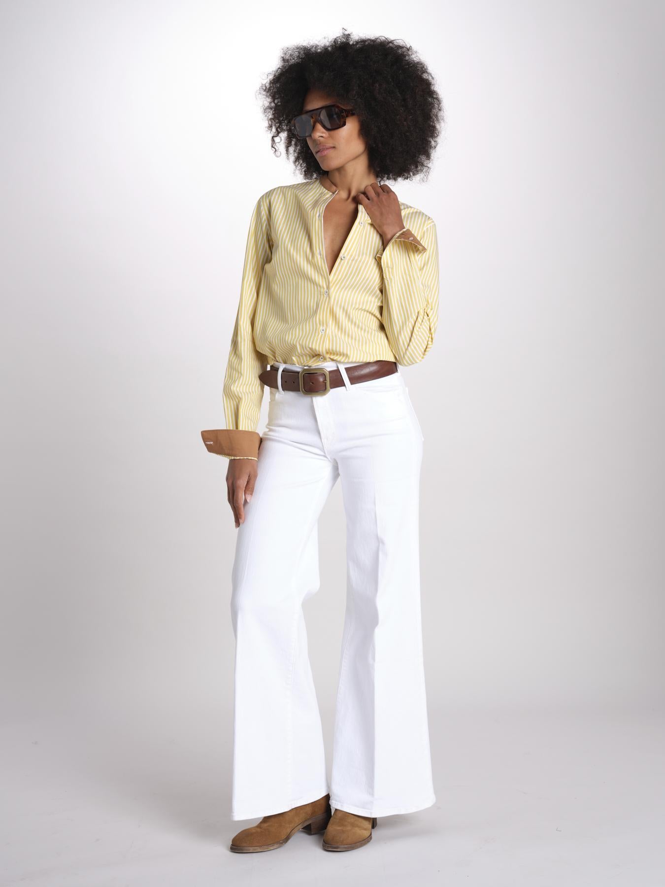 camicia a righe con collo guru MICA5630 BG milaura 