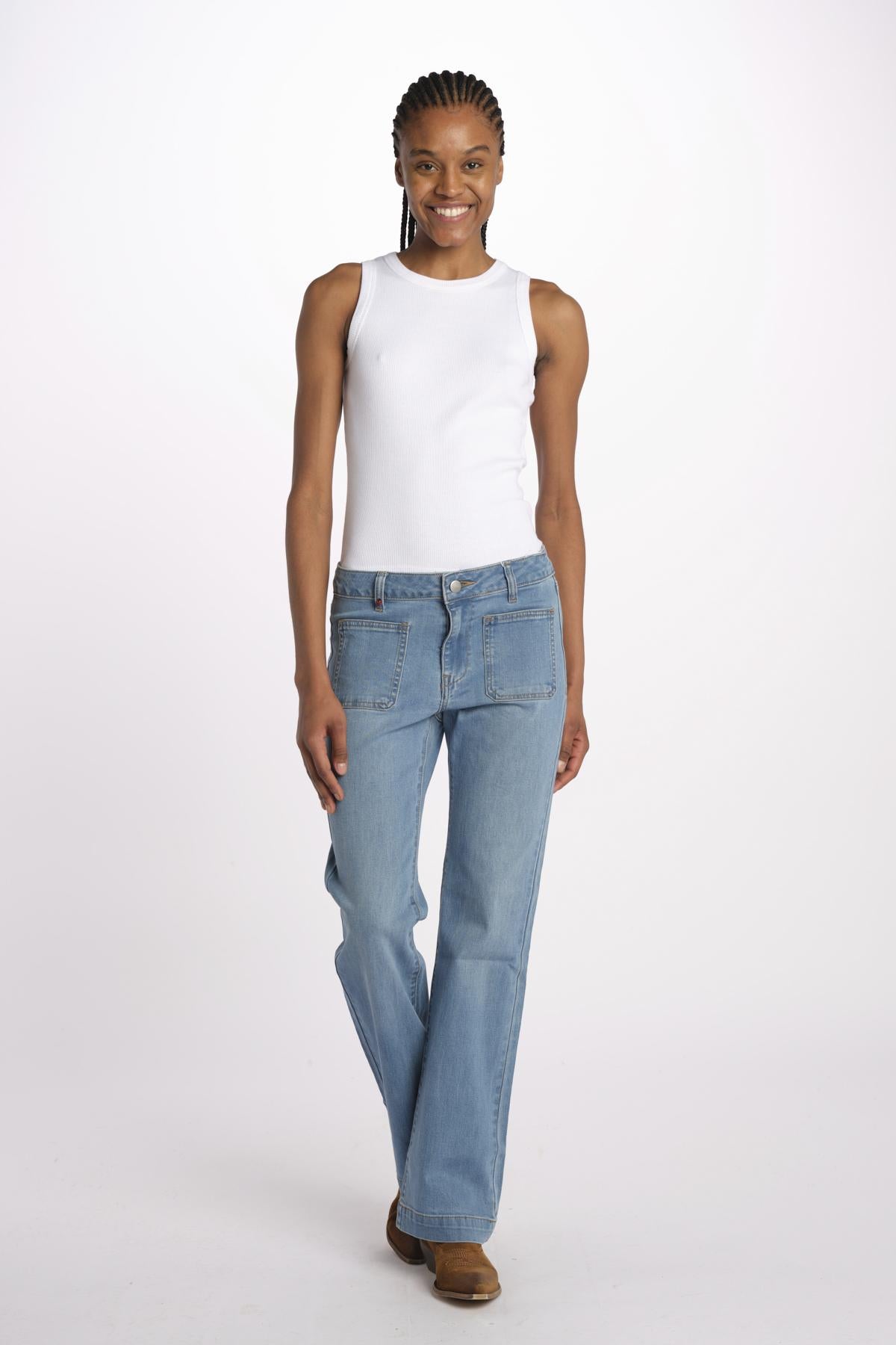 BELLA jeans bootcut hr 09 bc by fam. BELLA BABY BLUE fam 