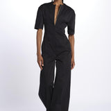 Tuta m/c BIANCA con zip BIANCA 3109 BLACK the latest 