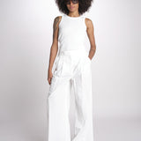 BENDA pantalone con pinces in popeline BENDA 2615131142600 004 BIANCO weekend maxmara 