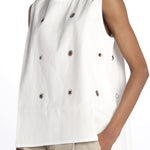 BRODY top con anelli BRODY OFF WHITE sofie d'hoore 