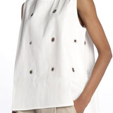 BRODY top con anelli BRODY OFF WHITE sofie d'hoore 