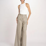 pantalone con due pinces MONIQUE 689 503 26 MORO quelledue 