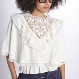 camicia lace capelet SHANNA121 CREAM sea ny 