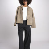 pantalone diritto con elastico in vita PENSIL BLACK BL true avenue 