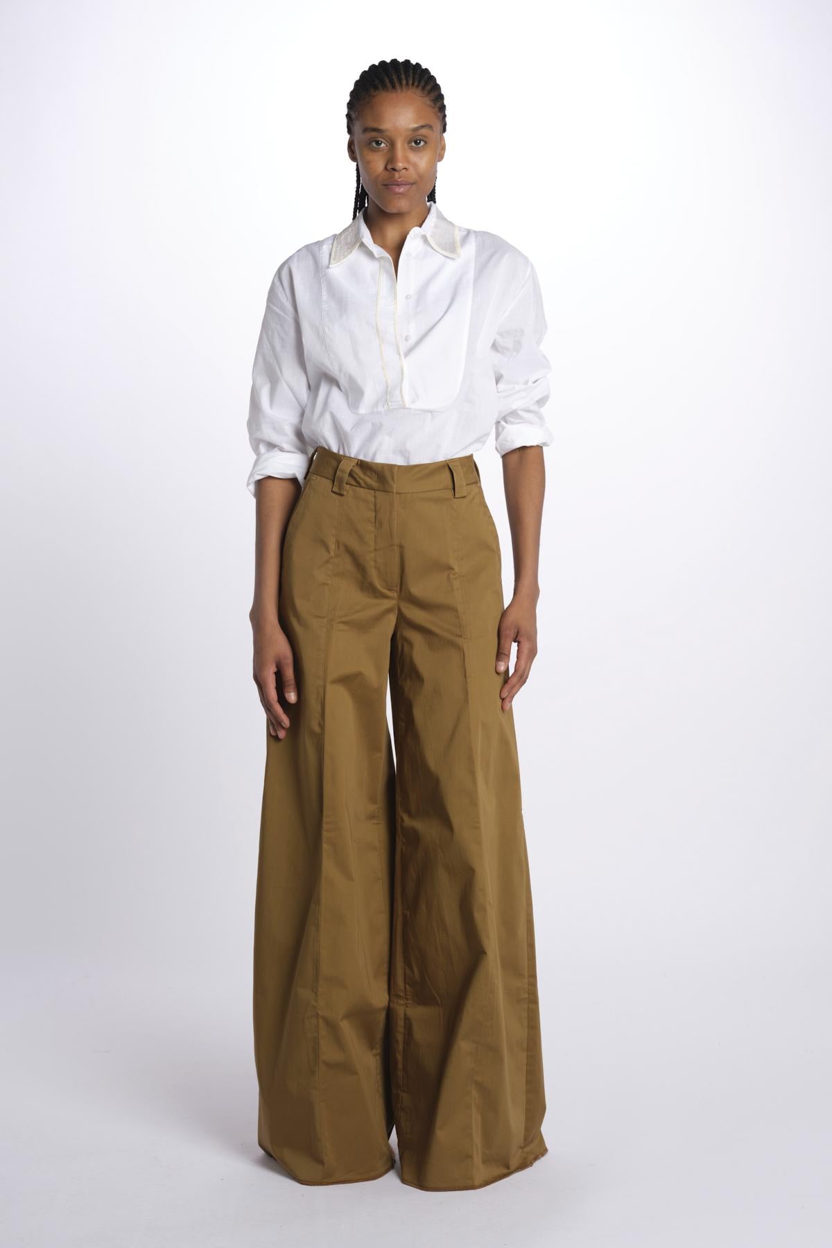 Pantalone ALMA palazzo ALMA T0194 TURTLEDOVE the latest 