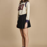 mini gonna pieghe. ADELINE 001 BLACK sea ny 