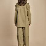 camicia collo guru DIMAS SNW MILITARY GREEN studio nicholson 