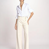 pantalone marinaio con bottoni oro MARINE COMFRTIBULL NATURAL true avenue 