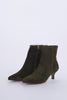 Suede ankle boot with 5cm stiletto heel