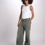 pantalone 5 tasche PIA DENIMCOLOR GREEN true avenue 