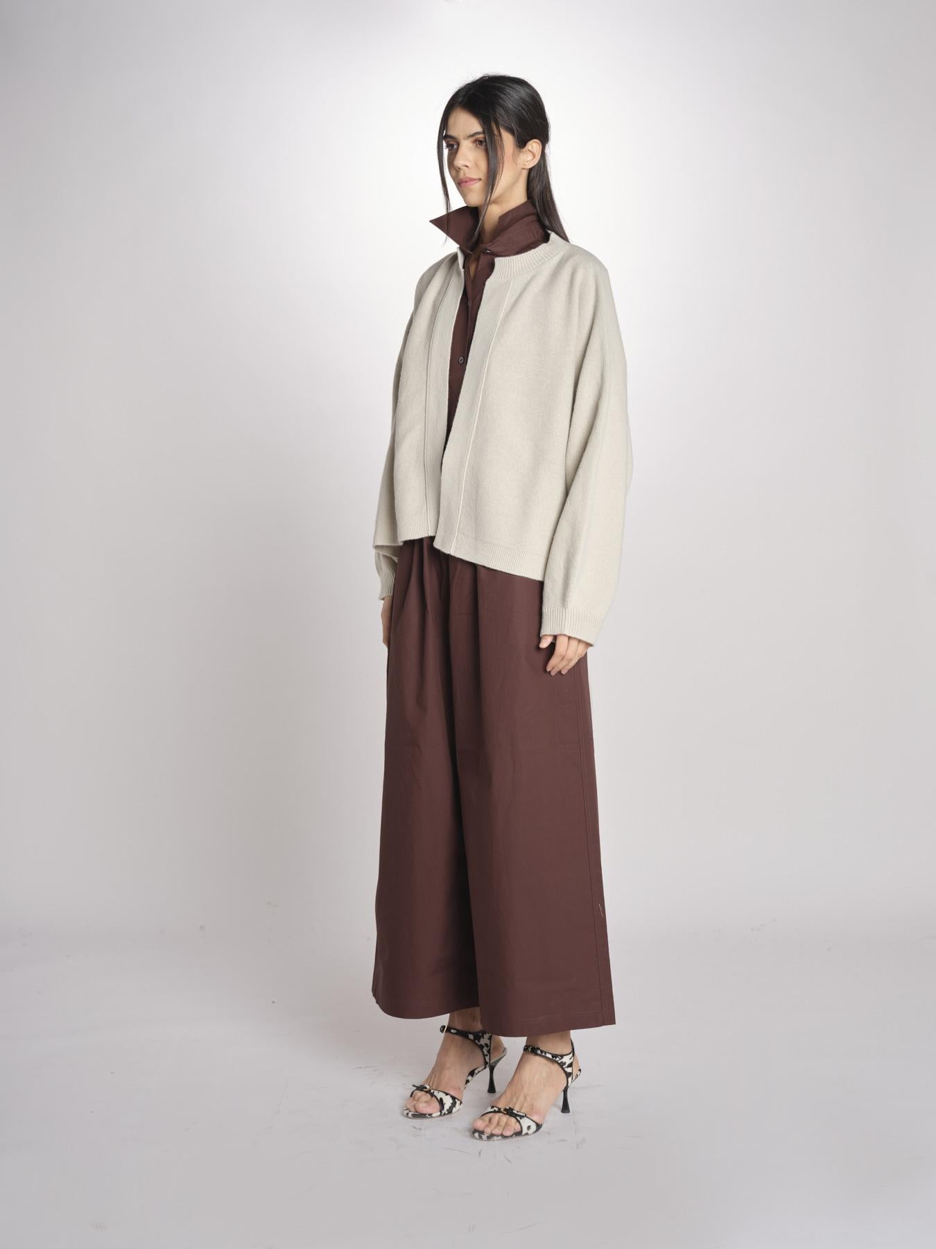 cardigan in lana over MELTEM NATURAL sofie d'hoore 