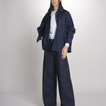 Camicia oversize in denim di puro cotone FOGGIA 2615111011600 001 BLU weekend maxmara 