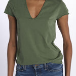 STORY CL tshirt scollo v JWTS02786 CORIANDER zadig & voltaire 