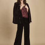 pantalone in velluto. WWPA01868 DARK CHOCOLATE 213 zadig & voltaire 