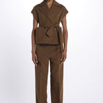 Gilet lino 4184 25784 690 pomandère 