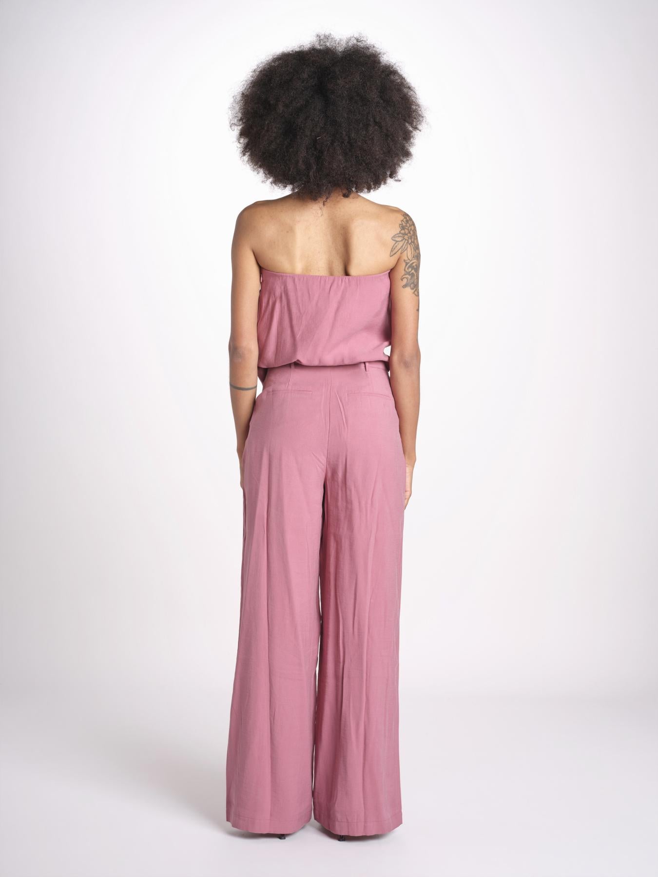 pantalone in lino con pinces DEANA ROSE ba&sh 