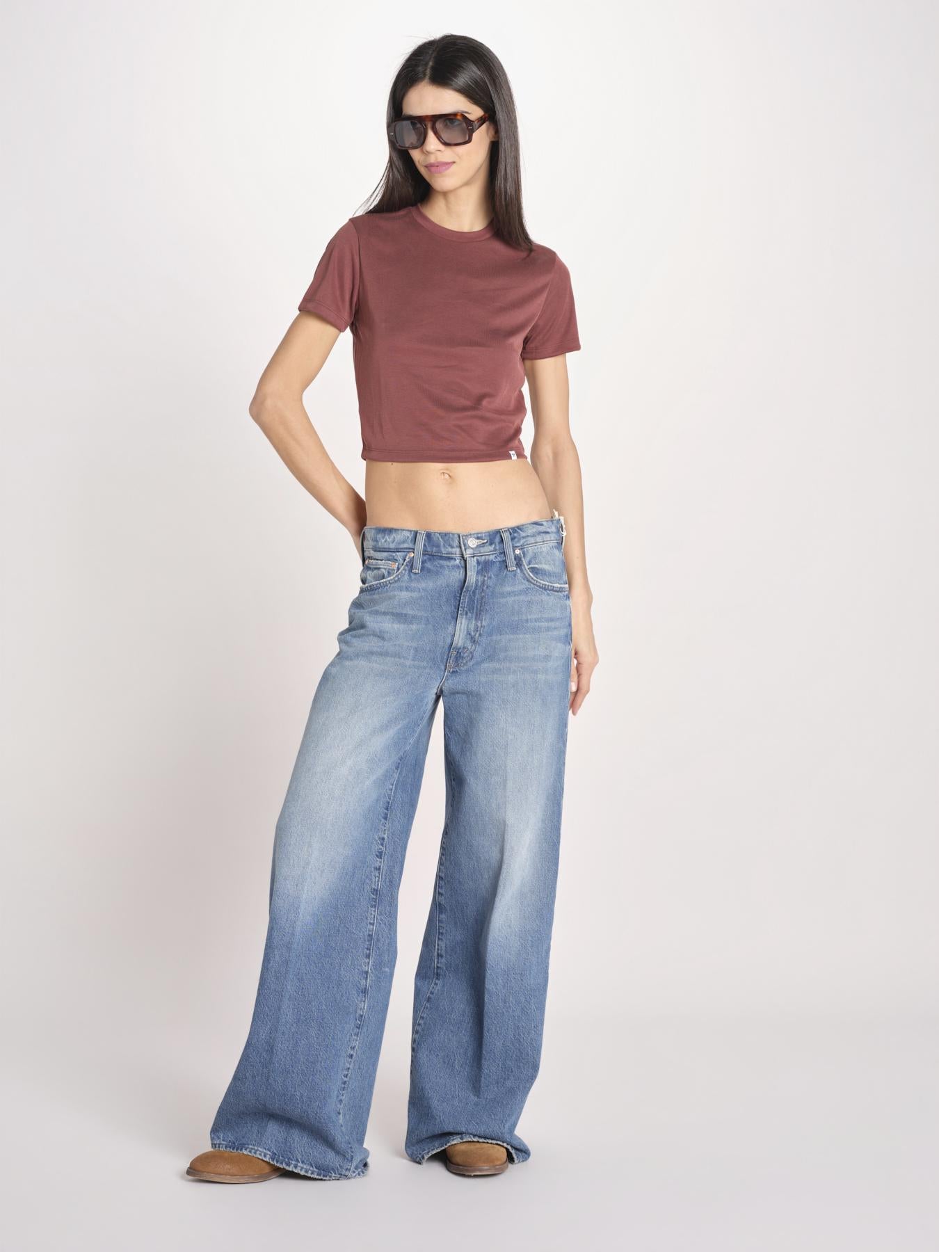 t-shirt a costine PARGA 026TS614RM VINO woc 