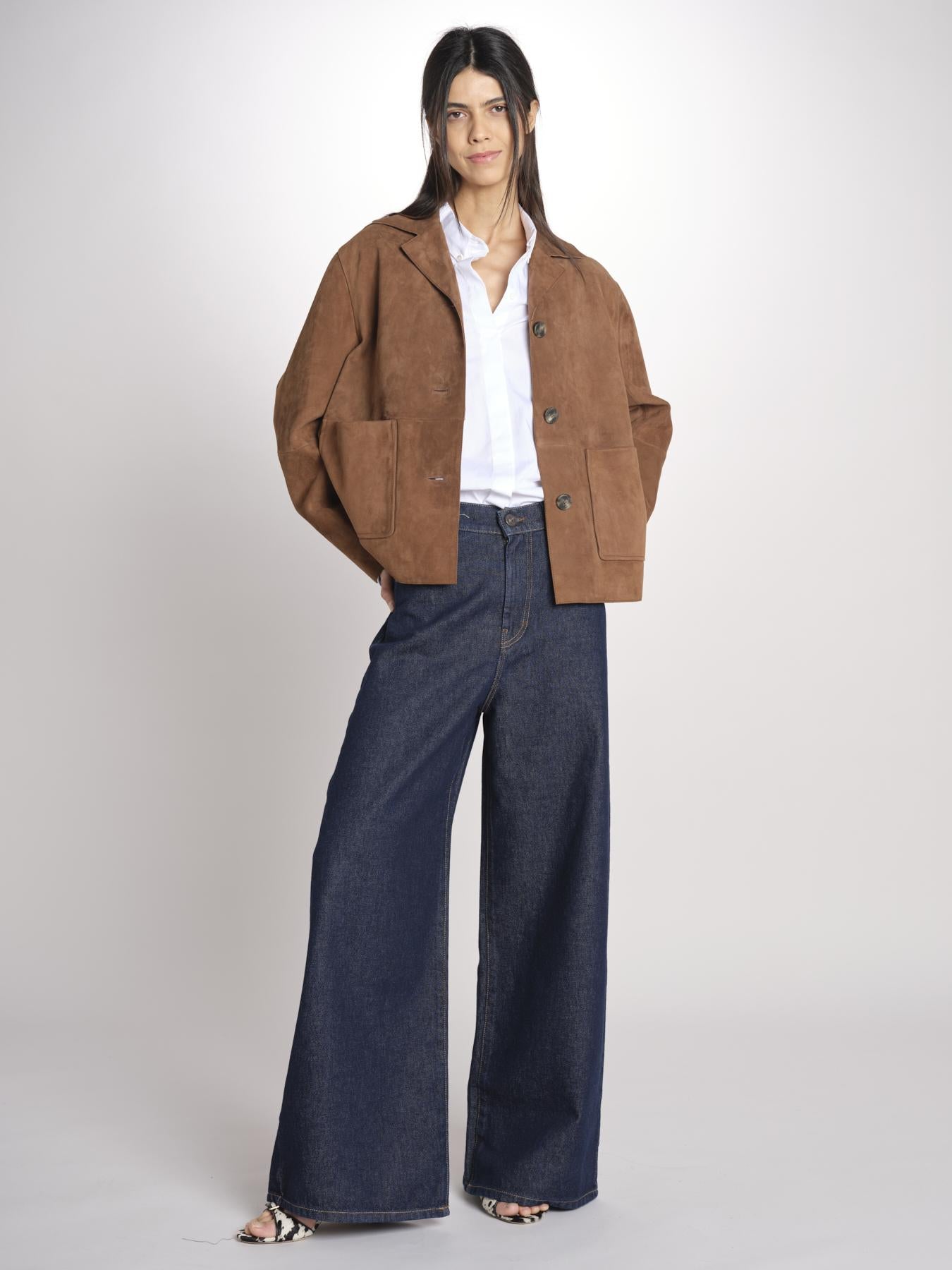 PALCHI giacca cropt scamosciasta con tasche applicate PALCHI2615441021650 002 weekend maxmara 