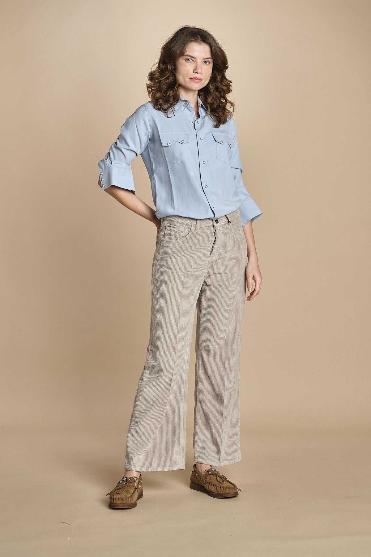camicia texana TOLEDO-SM001 SKY fortela 