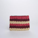 PERLA pochette a righe PERLA FUXIA camalya 