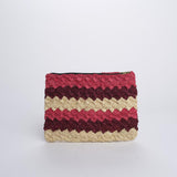 PERLA pochette a righe PERLA FUXIA camalya 