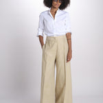 pantalone largo con nervature ORIANA 540 50340 quelledue 