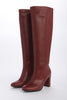 Lined nappa boot, 7.5 cm heel