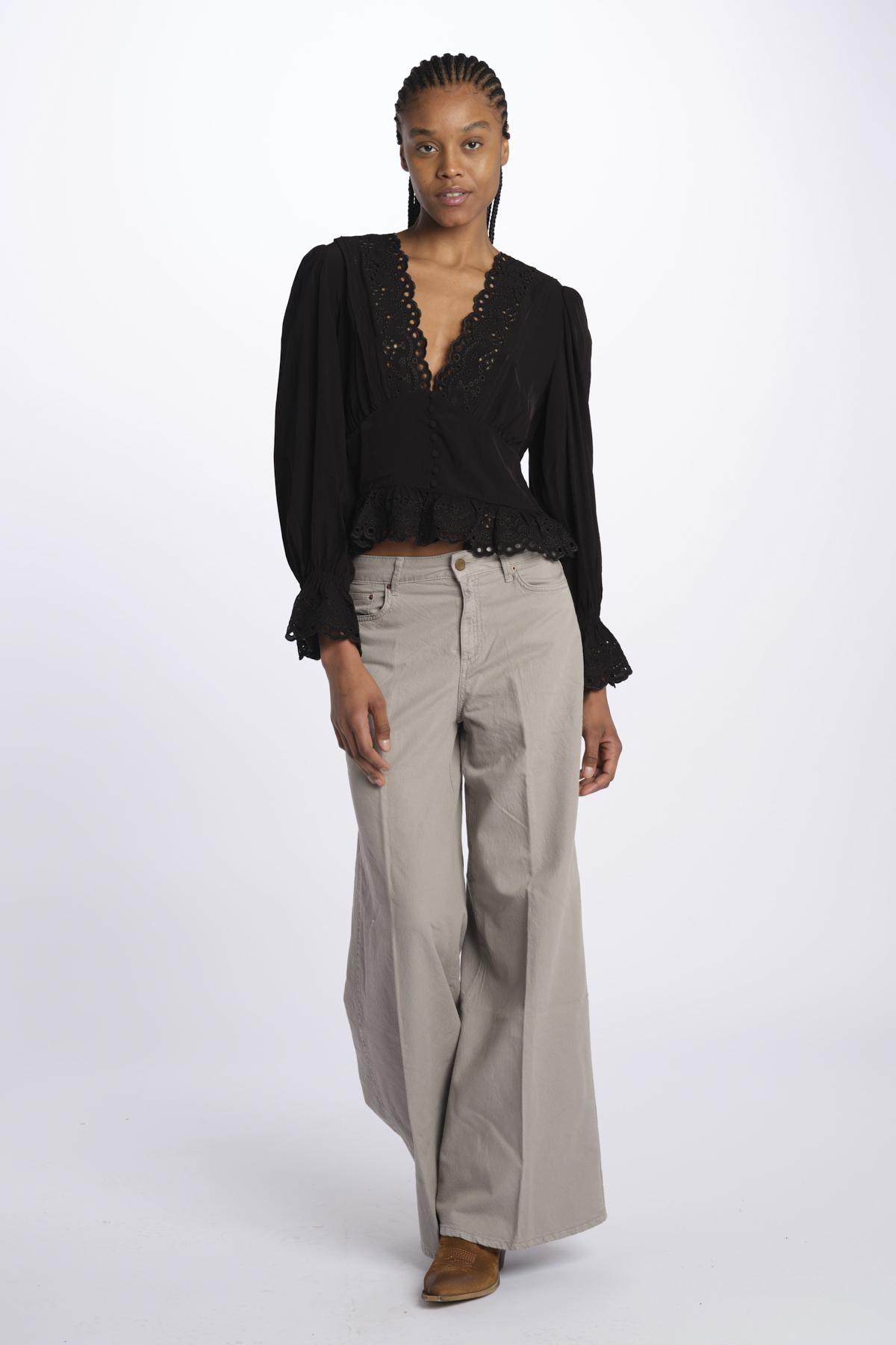 Camicia m/l scollo e bottoni DELICE NOIR999 vanessa bruno 