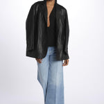 Top ALUSIA scollato double OND24TO031 BLACK misha 