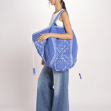 borsa grande SHQ-26E18- B 12 BLUET le daf 