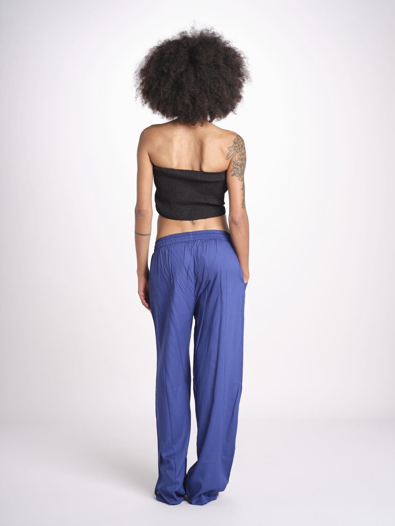 pantalone con coulisse SUMBAWAIVR DENIM laraethnics 