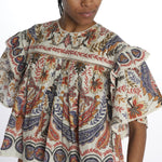 Camicia BOHO GLAM stampa fiore 344858 OFFWHITE farm rio 