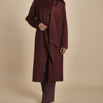 cappotto double con sciarpa VALERAN 5HA28-V01001 BORDEAUX vanessa bruno 