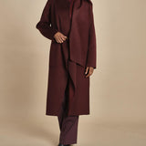 cappotto double con sciarpa VALERAN 5HA28-V01001 BORDEAUX vanessa bruno 