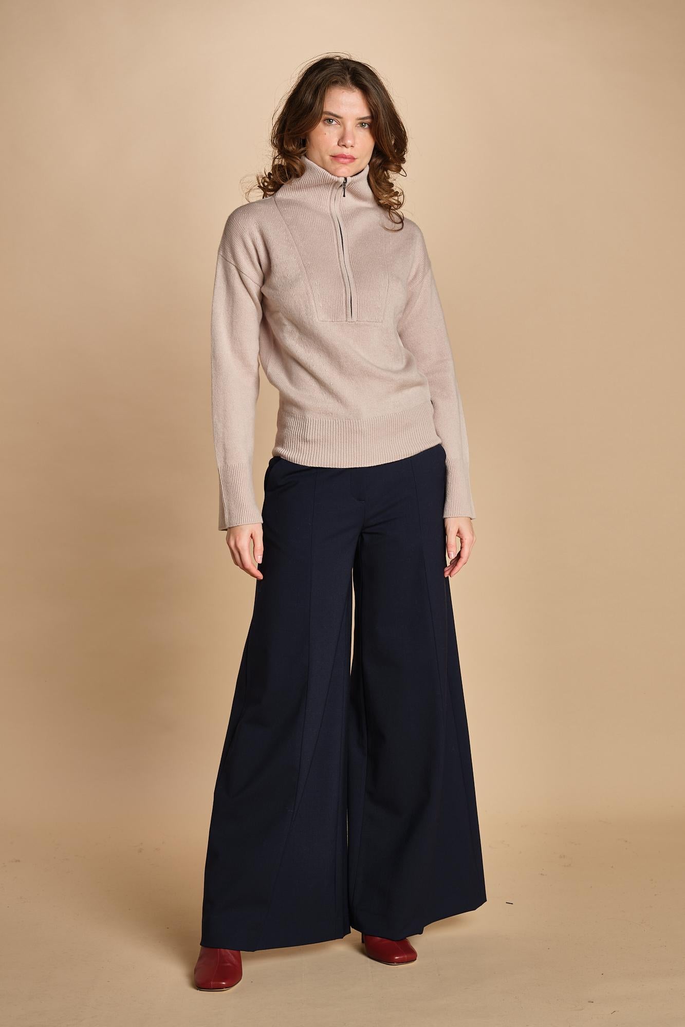 maglia mezza zip MIL14 25468 JUTE milaura 