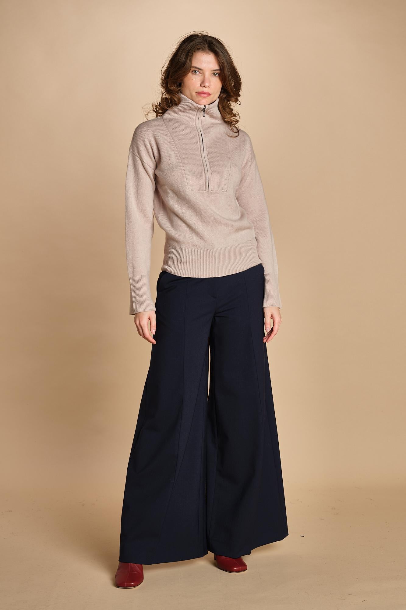 maglia mezza zip MIL14 25468 JUTE milaura 