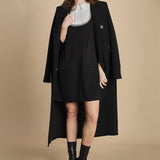 miniabito con plastron a contrasto H021-5075-9000 NERO n21 