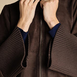 giubbino in camoscio NATE F25-173 030 CHOCOLATE oscar 