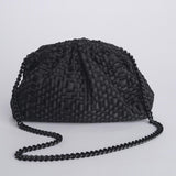 GAME clutch pochette intrecciata GAME CLUTCH BLACK maria la rosa 