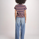 t-shirt a righe manica corta THE LITTLE TEE T1103116 SCOUT STRIPE the GREAT 